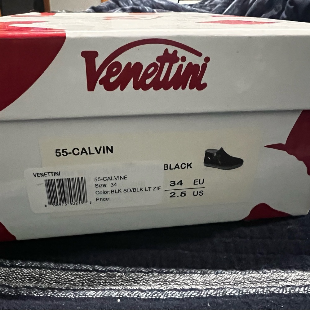 Venettini size 2.5 black never used - Picture 2 of 8